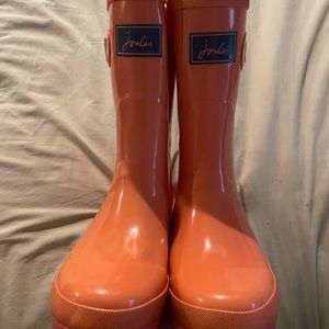 LIGHT CORAL JOULES RAIN BOOTS